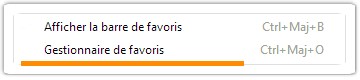 Gestionnaire de favoris