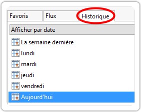 Regarder les historiques sur Internet Explorer