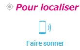 Localiser et faire sonner son appareil