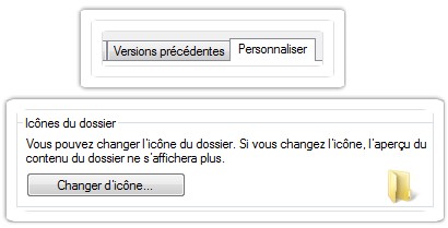 Personnaliser et changer d'icône