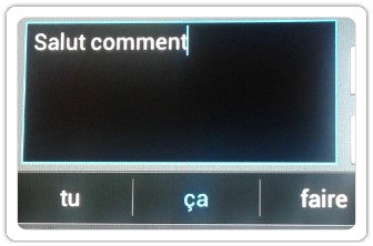 Salut comment sur le clavier