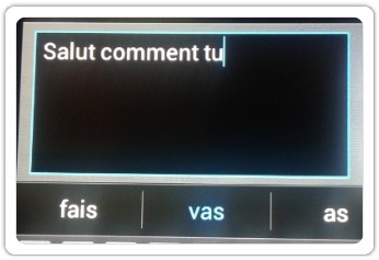 Capture clavier smartphone