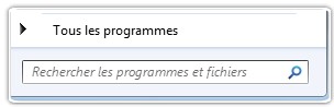 Rechercher les programmes et fichiers