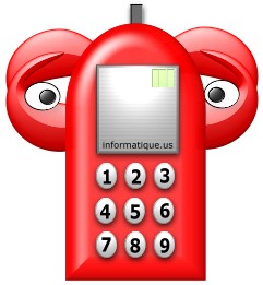 Photo d'un telephone portable rouge