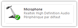 Microphone de windows