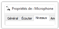 Cliquer sur niveaux