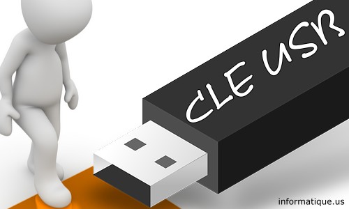 une cle usb avec personnage en 3D