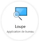 Outil loupe logiciel