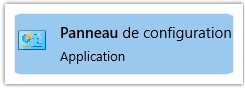 panneau configuration